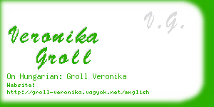 veronika groll business card